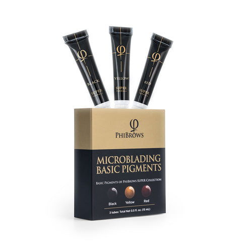PhiBrows Microblading Basic Pigment Collection SUPER E