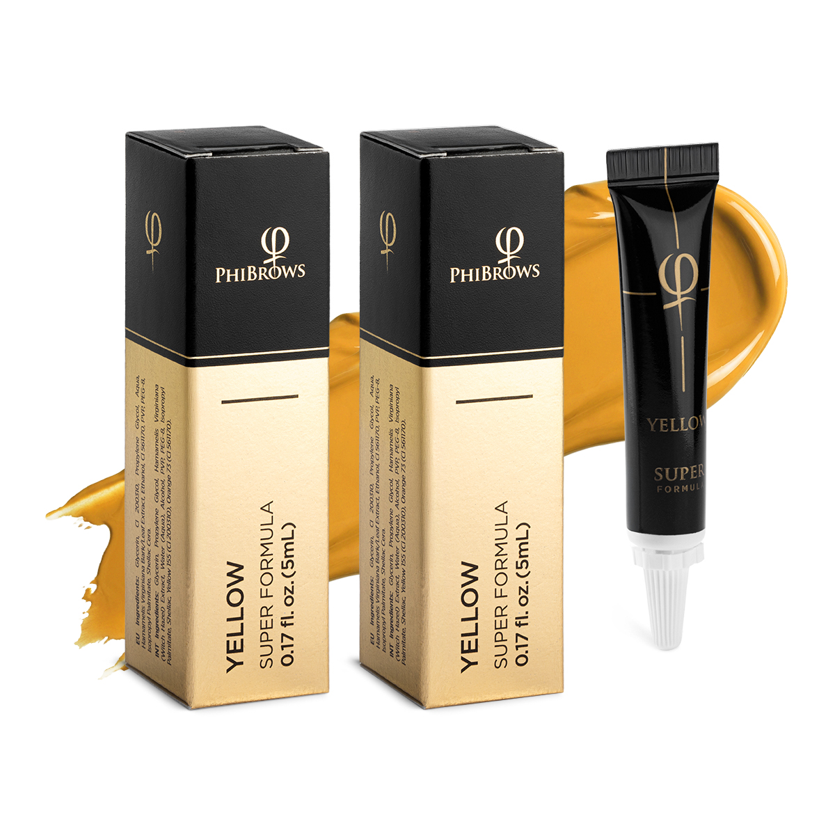 Phibrows Yellow SUPER Pigment 5ml - 2pcs Phibrows Yellow SUPER Pigment 5ml - 2pcs
