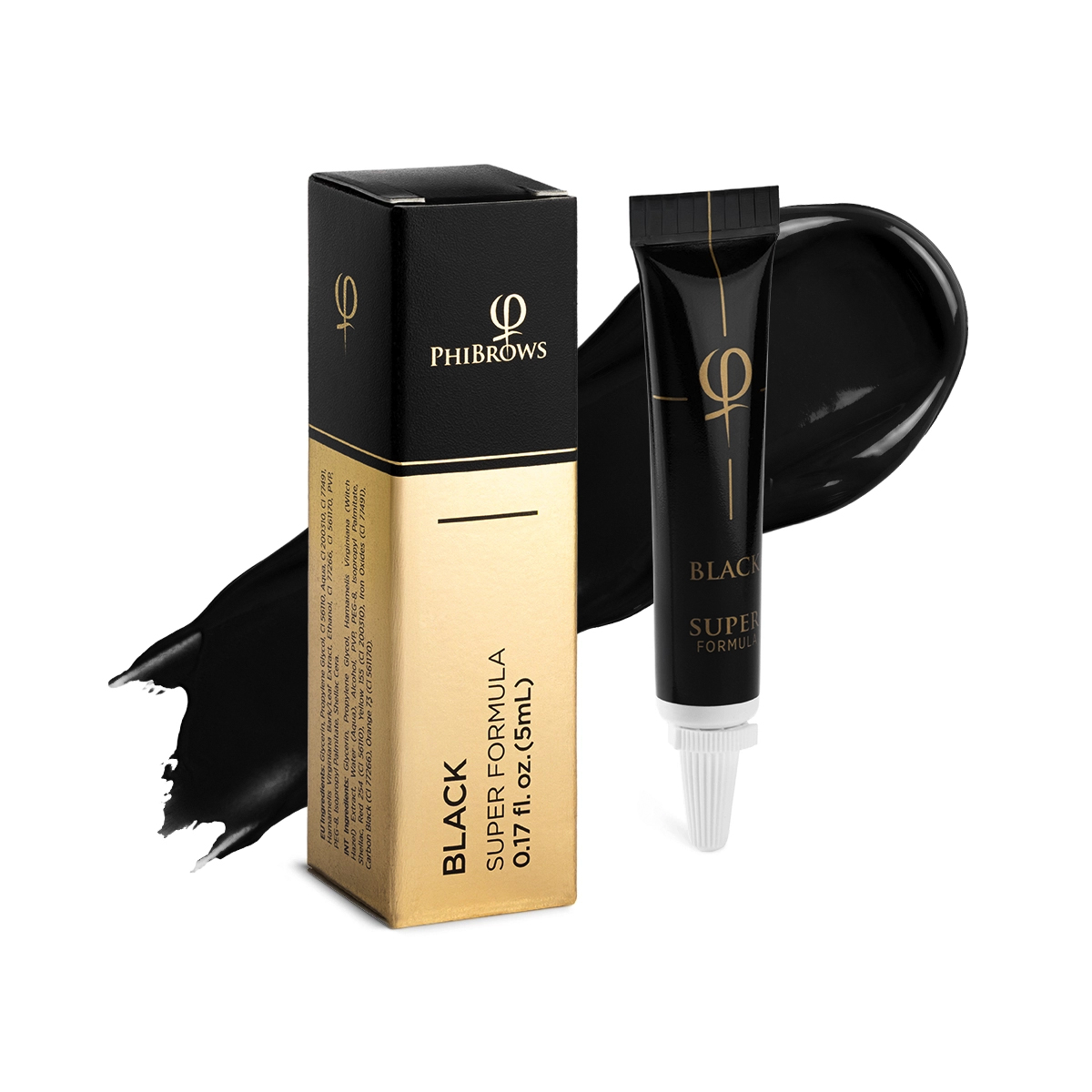 PhiBrows Black SUPER Pigment 5ml