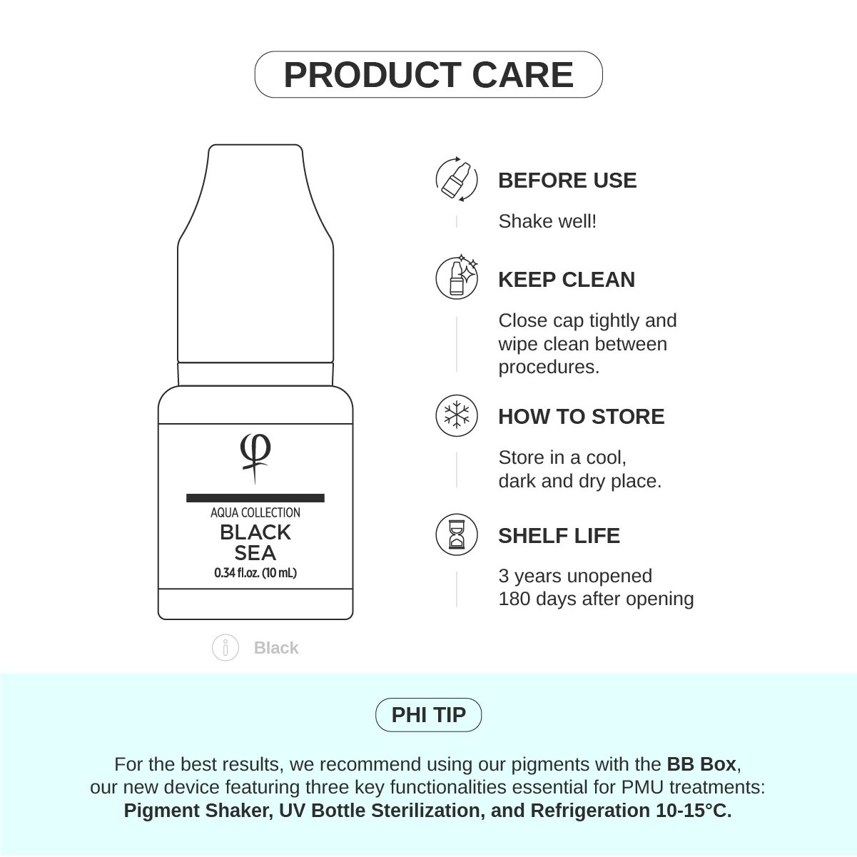 Black Sea PMU Pigment 10ml Black Sea PMU Pigment 10ml