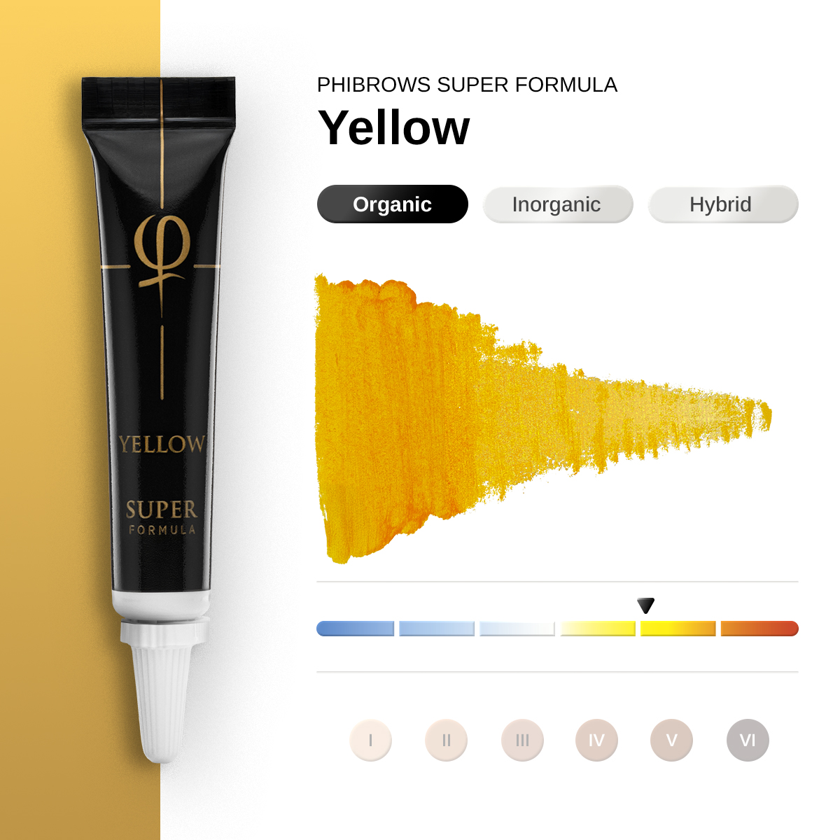 PhiBrows Yellow SUPER Pigment 5ml PhiBrows Yellow SUPER Pigment 5ml