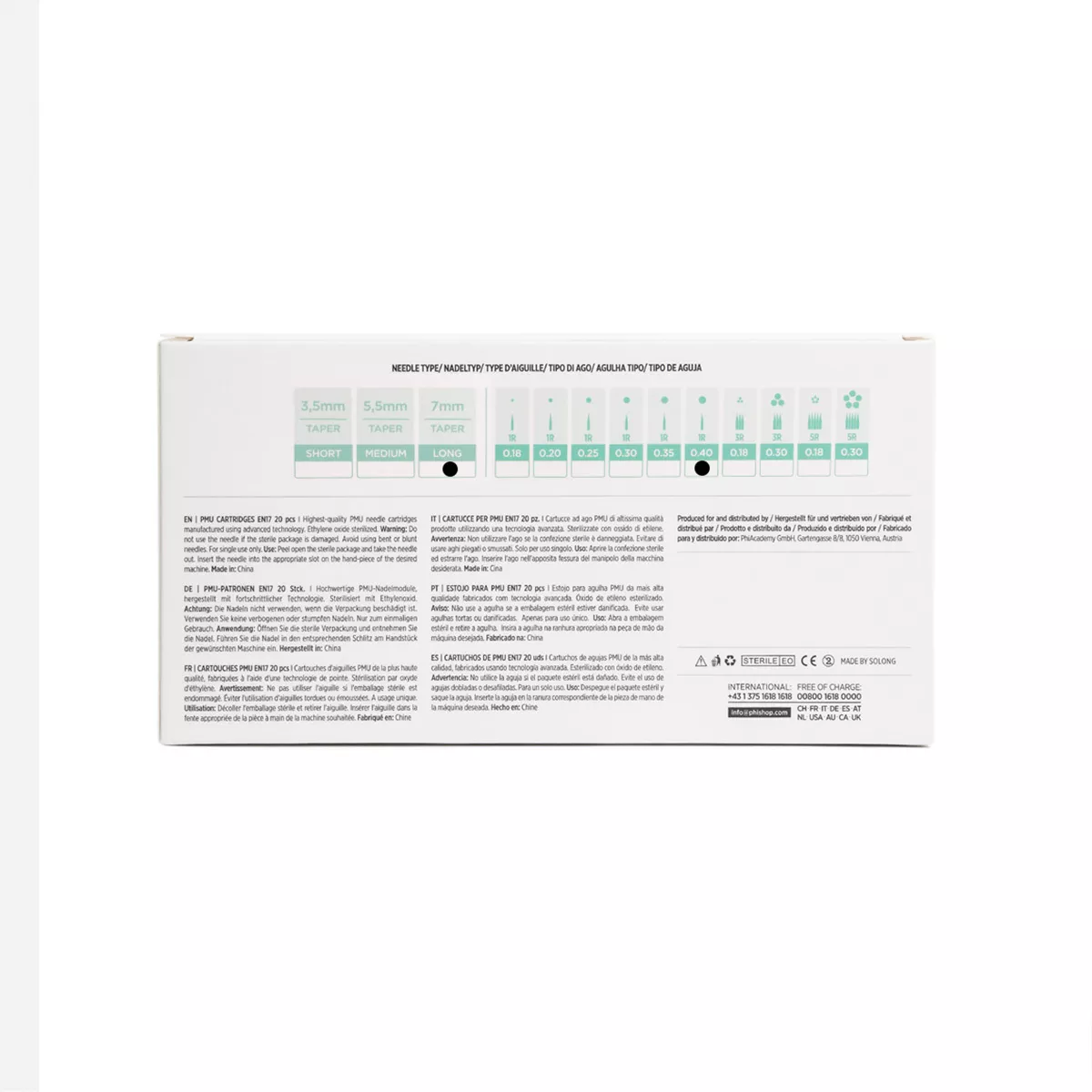 PMU Cartridges 0.40 1R, 7mm taper (EN17) 20 pcs pmu cartridges 0,40 1r, 7m taper (en17) 20 pcs 5.jpg