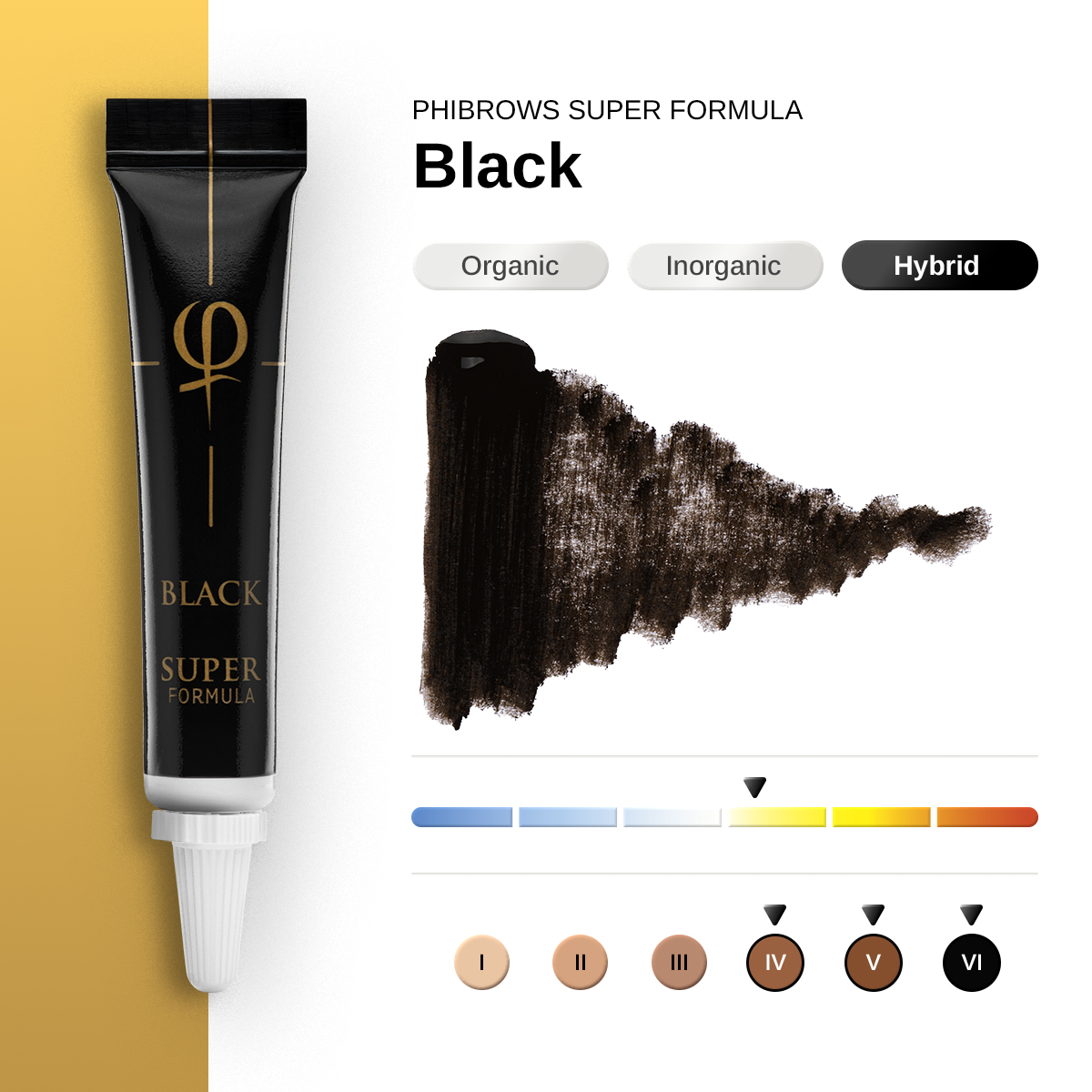 Phibrows Black SUPER Pigment 5ml - 2pcs