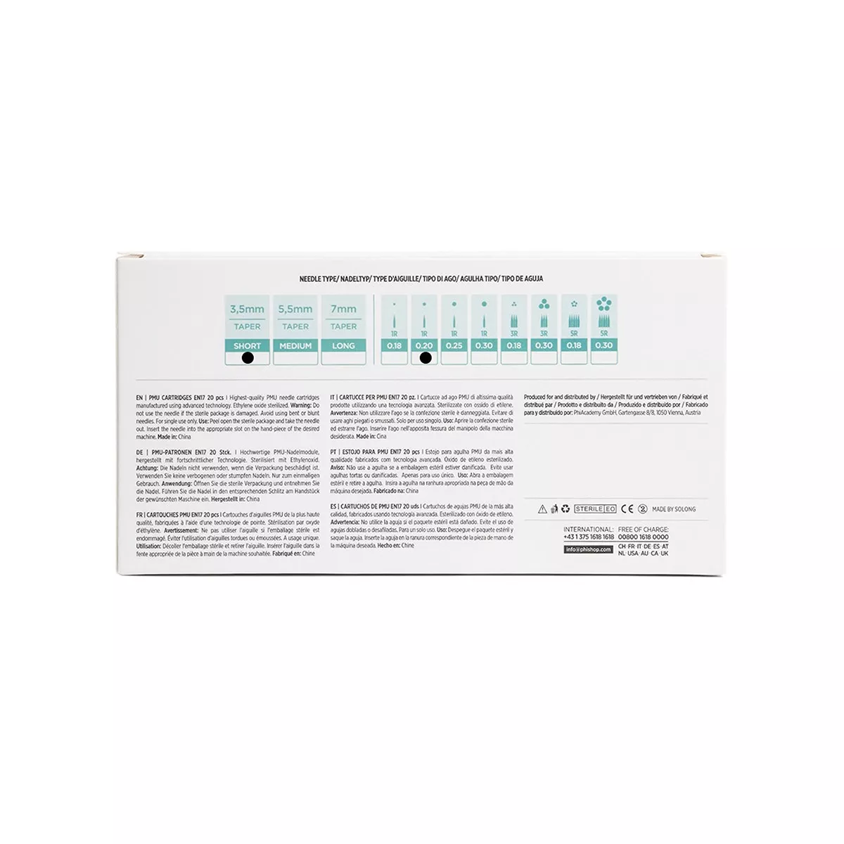 PMU Cartridges 0.20 1R, 3.5mm taper (EN17) 20 pcs pmu cartridges 0.20 1r, 3.5mm taper (en17) 20 pcs 4.jpg