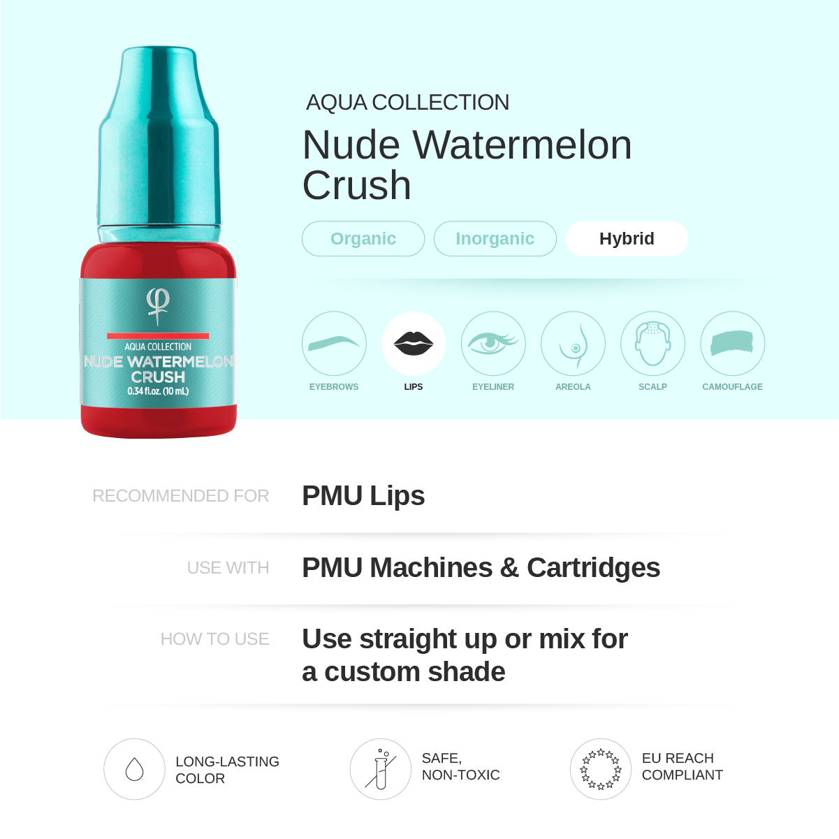 Nude Watermelon Crush PMU pigment 10ml