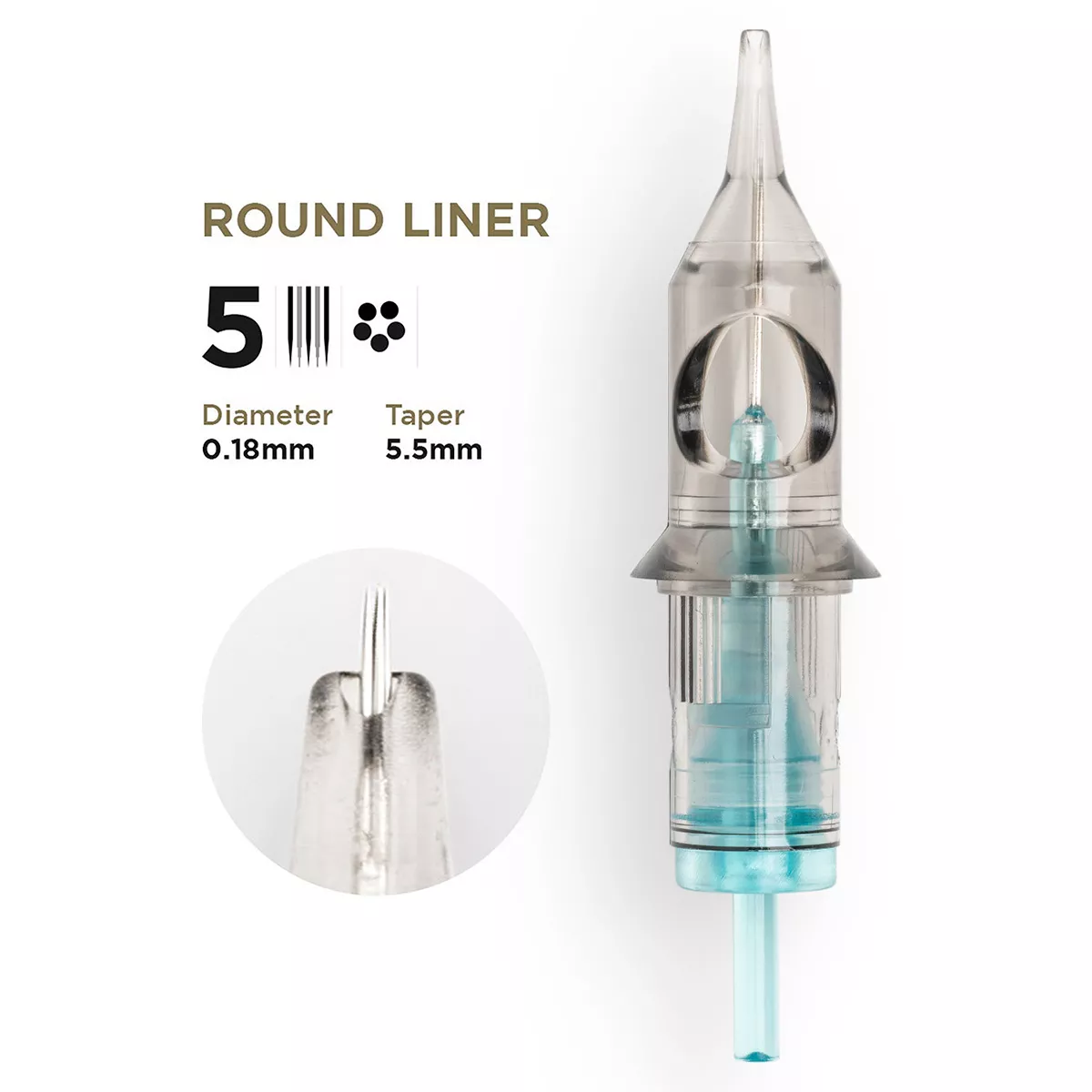 PMU Cartridges 0.18 5R, 5.5mm taper (EN02B) 20 pcs pmu cartridges 0.18 5r, 5.5mm taper (en02b) 20pcs 1.jpg