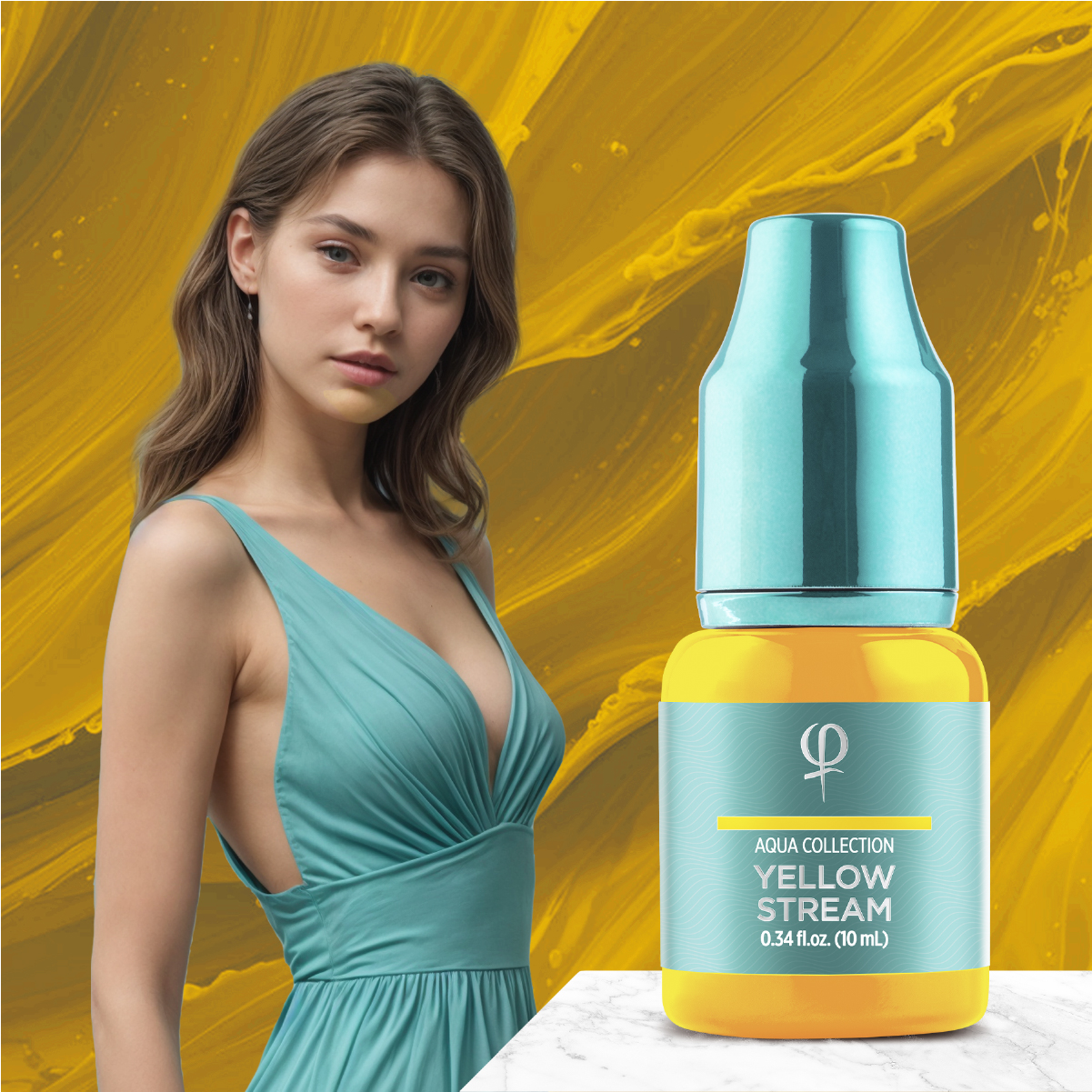 Yellow Stream PMU pigment 10ml - Correction color Yellow Stream PMU pigment 10ml - Correction color
