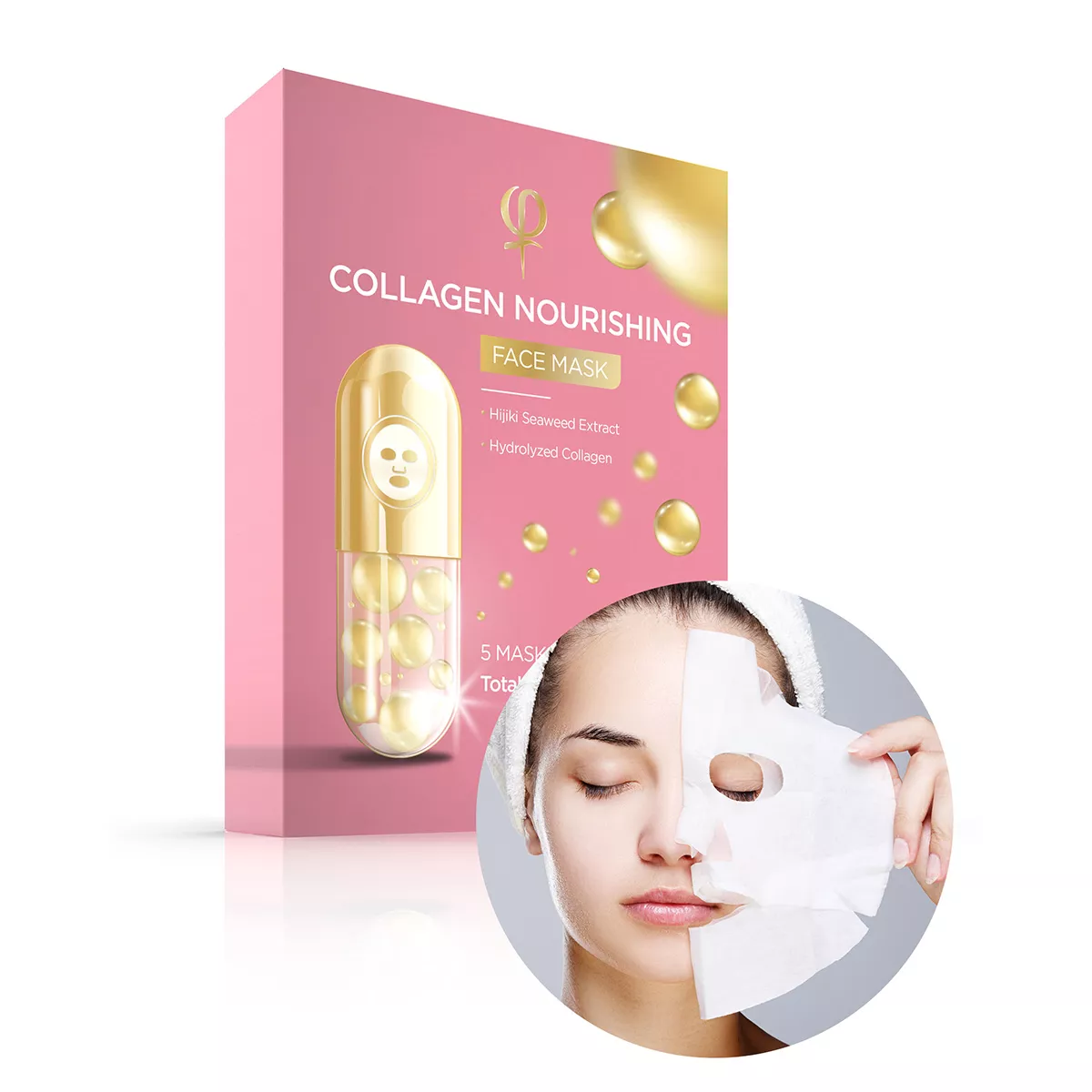 Collagen Nourishing Face Mask 9 x 5pcs collagen nourishing face mask 9 x 5pcs 1.jpg