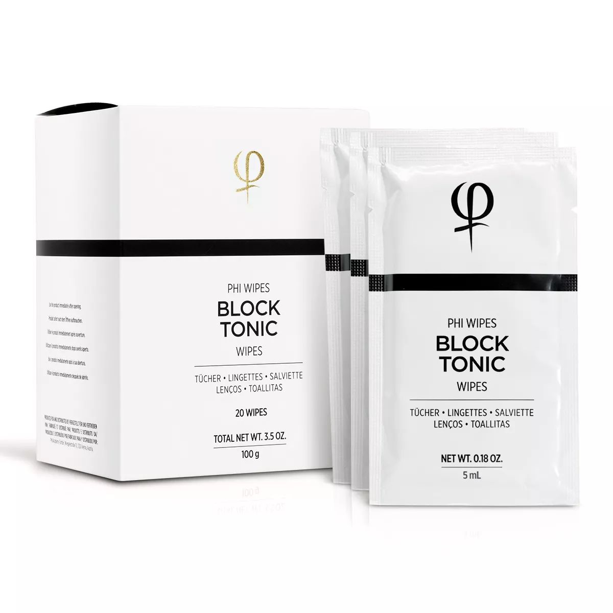 PhiWipes Block Tonic Wipes 20/1