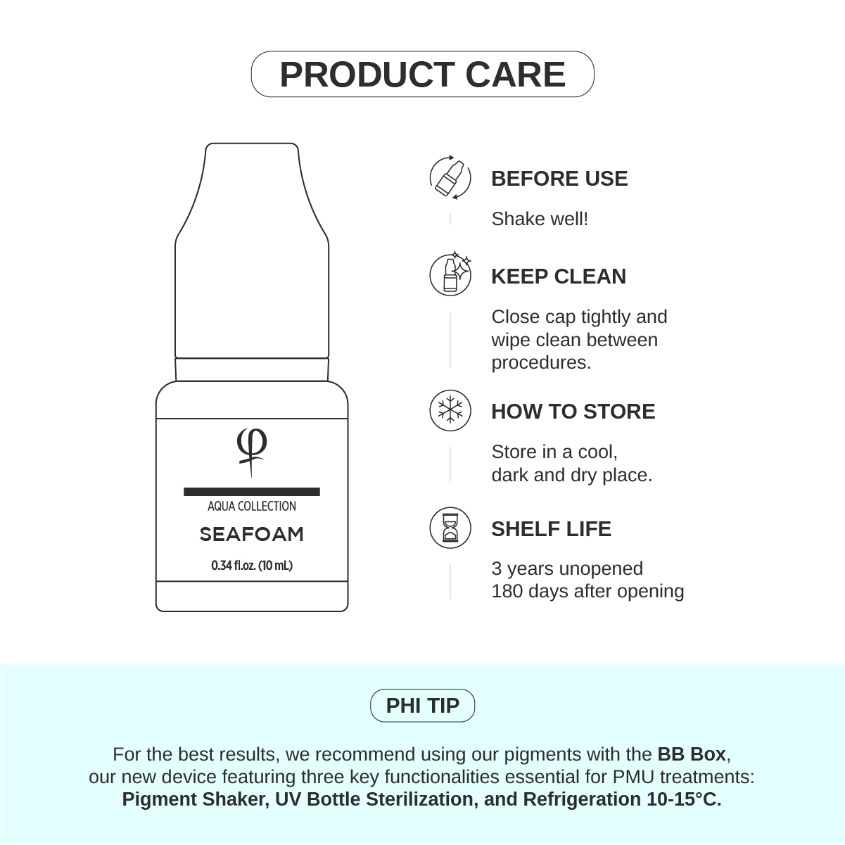 Seafoam PMU pigment 10ml Seafoam PMU pigment 10ml