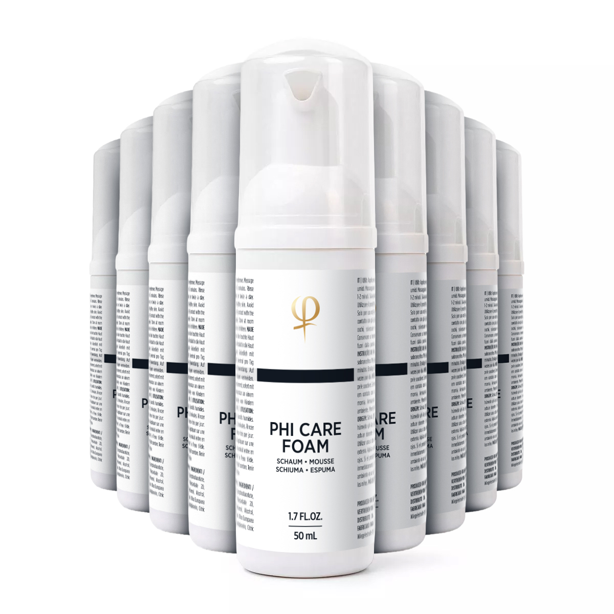 Phi Care Foam (Microblading After Care Foam) 50ml - 9pcs