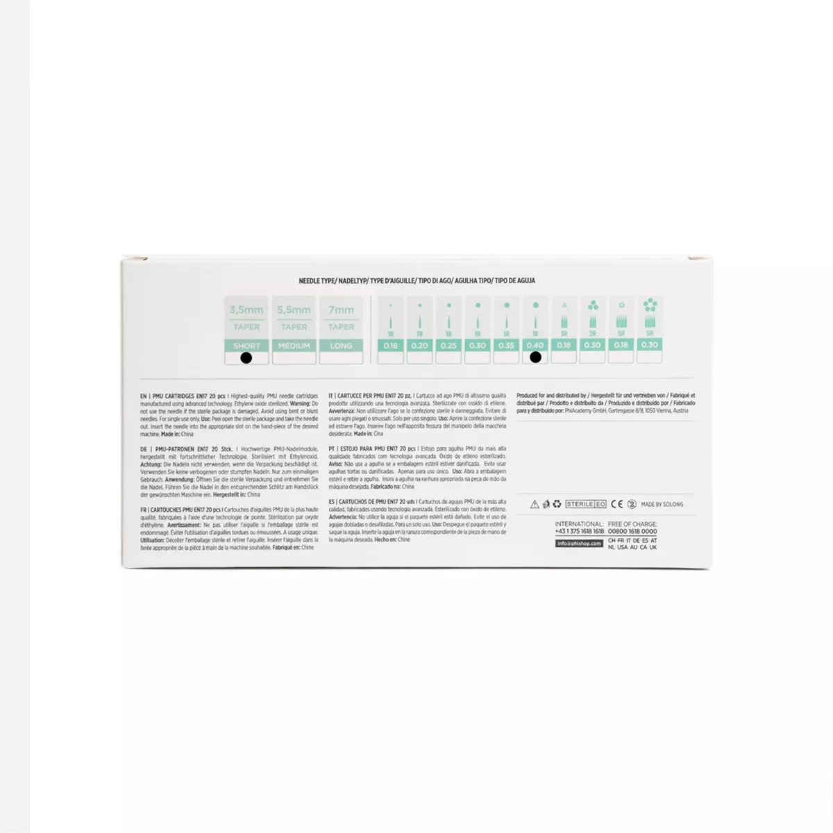 PMU Cartridges 0.40 1R, 3.5mm taper (EN17) 20 pcs pmu cartridges 0,30 1r, 3.5m taper (en17) 20 pcs 5.jpg