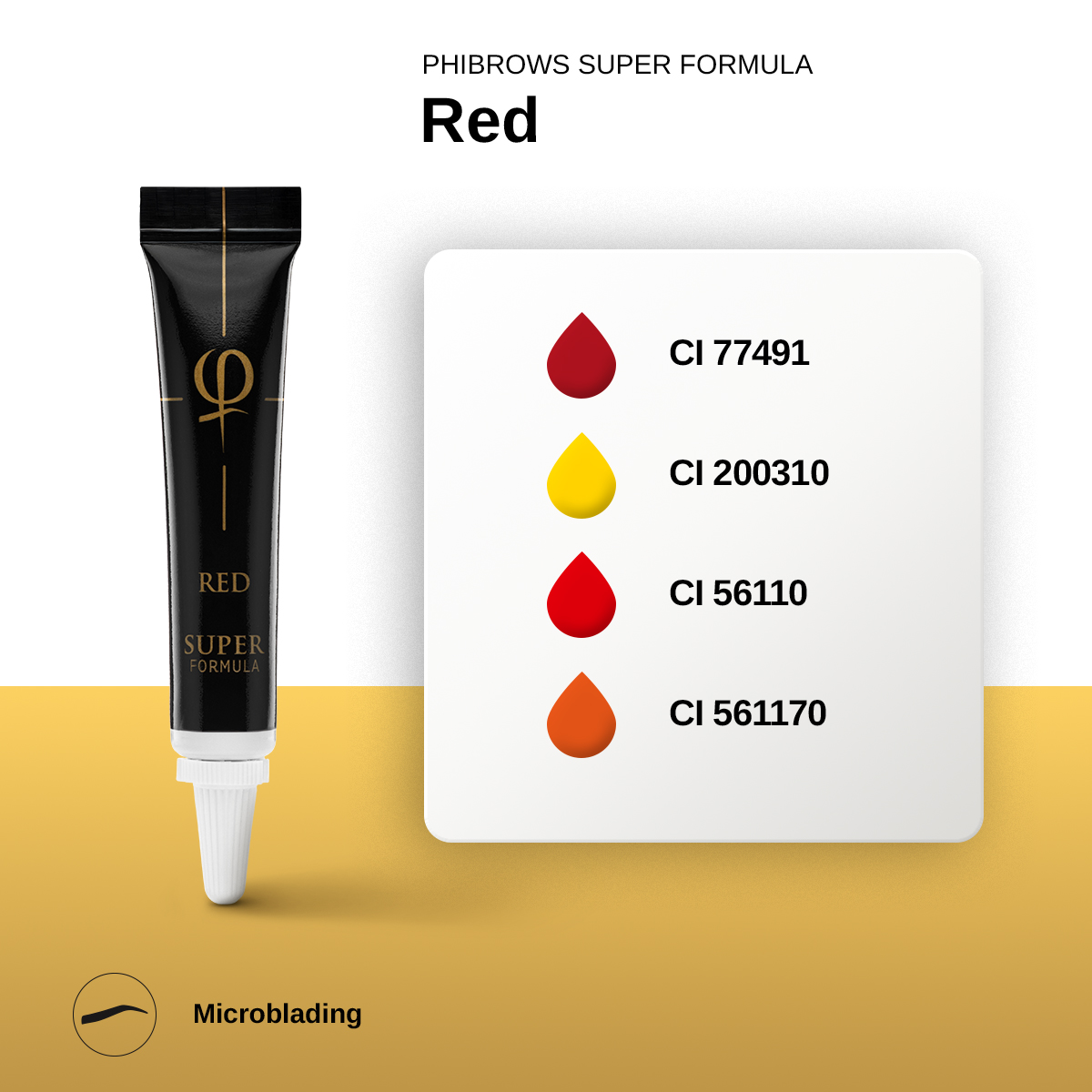 PhiBrows Red SUPER Pigment 5ml PhiBrows Red SUPER Pigment 5ml