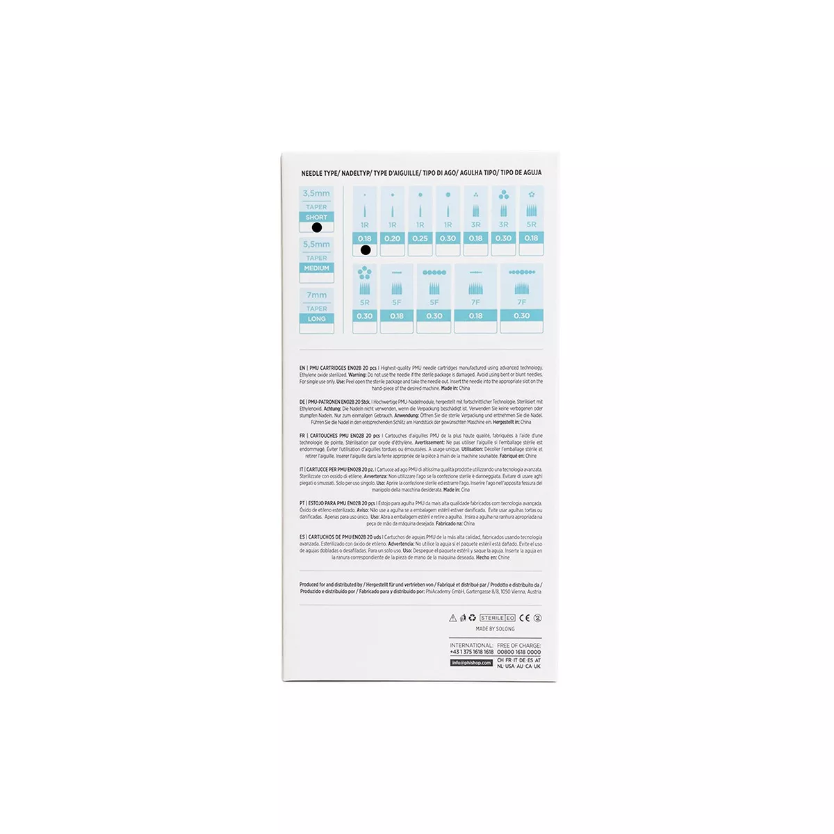 PMU Cartridges 0.18 1R, 3.5mm taper (EN02B) 20 pcs pmu cartridges 0.18 1r, 3.5mm taper (en02b) 20pcs 5.jpg