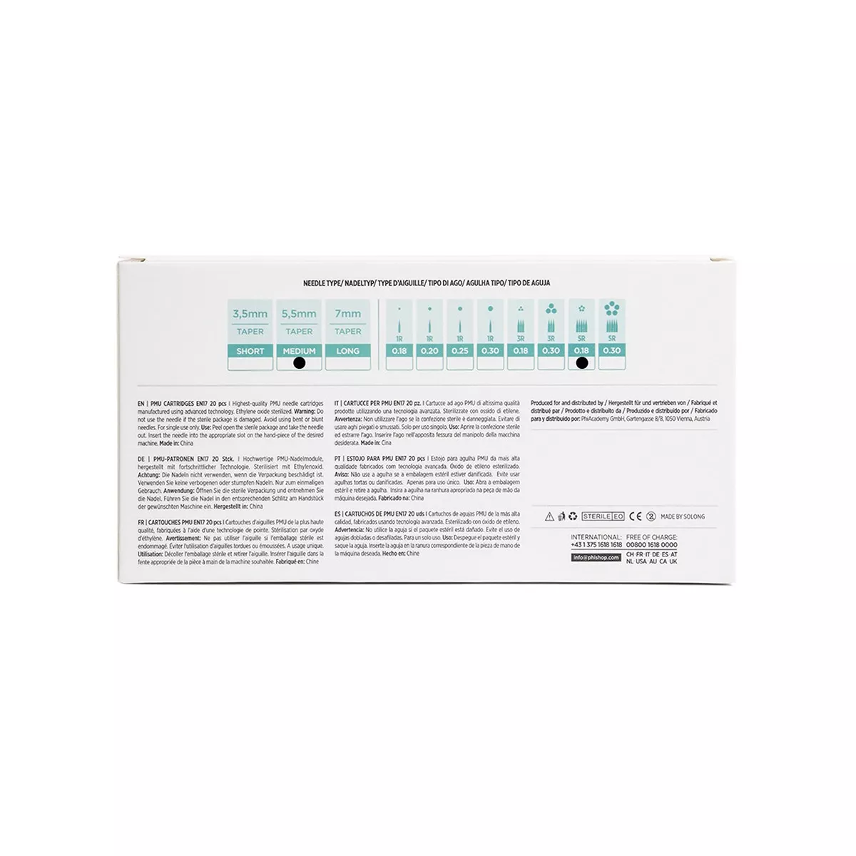 PMU Cartridges 0.18 5R, 5.5mm taper (EN17) 20 pcs pmu cartridges 0.18 5r, 5.5mm taper (en17) 20 pcs 5.jpg